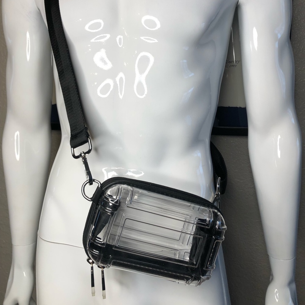 Mens Acrylic clear bag.